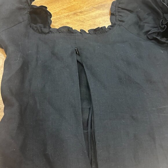 Reformation corset Cassidy cottagecore lace up linen top size 6 - Picture 4 of 4